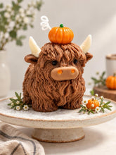 Load image into Gallery viewer, Pumpkin Head Highland cow
