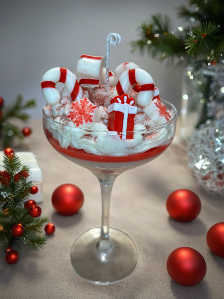Candy Cane Glass